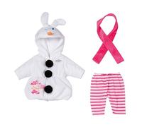 BABY born Costume Pupazzo di Neve - Tutina, Leggings & Sciarpa - Abbigliamento per bambole di alta qualità - Accessorio per bambole da 43 cm