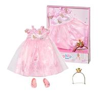 Baby born Deluxe Princess Gown 834169 - Accessories for Dolls up to 43cm - Inclu
