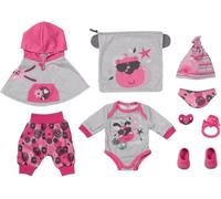 BABY born Deluxe Kit Accessori Basici - per Bambole da 43 cm - Include Poncho, Body, Ciuccio e Altro - Facile per Le Mani Piccole - Promuove empatia e abilità sociali - età: 3+ Anni