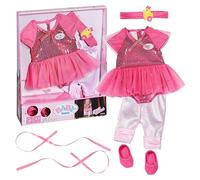 Baby born Deluxe Outfit da Ballerina 834176 - Accessori per bambole fino a 43 cm - Include tutù, leggings, scarpe e cerchietto - Adatto per bambini dai 3 anni in su
