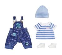 Baby Born Deluxe Salopette per Bambole da 43 cm, per Mani Piccole, Il Gioco Creativo Promuove L'Empatia e Le Abilità Sociali, per Bambini Dai 3 Anni in Su, Include Maglietta, Scarpe Ed Altro