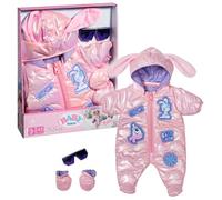 BABY born Deluxe Tuta da neve 834190 - Completo invernale per bambole da 43 cm con guanti e occhiali da sole abbinati - Adatto per bambini da 3+ anni