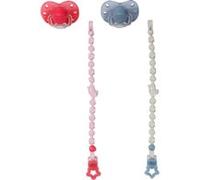 BABY born Ciuccio magico con clip, 2 pezzi assortiti per bambole funzionali da 43 cm, 838679