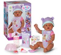 BABY born Eva - Bambola alta 43 cm - 10 funzioni con accessori e tutina - Funziona completamente senza batterie - Adatto per bambini a partire dai 3 anni di età