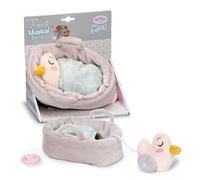 BABY born for babies Carillon Berta 18 cm, morbida Berta nel cestino con modulo musicale estraibile, lavabile