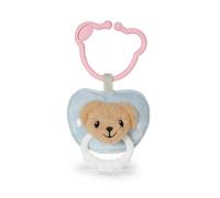 BABY born for babies Ciuccio in peluche con anello dentizione e clip