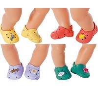BABY born Holiday Ciabattine con Spille per Bambole da 43cm - 4 Colori - per Mani Piccole, Il Gioco Creativo Promuove L'Empatia e Le Abilità Sociali, per Bambini dai 3 Anni in su