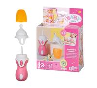 BABY born Interactive Biberon e Cucchiaio - Per bambole da 43 cm - Include 2 accessori ed effetti sonori - Facile per le mani piccole - Promuove empatia e abilità sociali - Età: 3+ anni