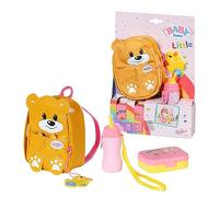 BABY born Kindergarten Zaino 834961 - Accessori per bambole BABY born - Include zaino a forma di orso con etichetta, recipiente per il pranzo e biberon - Età: 3+ anni