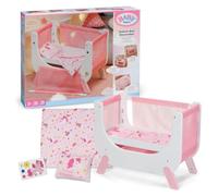 BABY born Lettino affiancabile per bambole 36 e 43 cm | Altezza regolabile, design unicorno, adatto a bambole da 36 e 43 cm