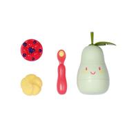 BABY born Lunch Time - Set per la pappa, a forma di pera, con 2 inserti per porridge e cucchiaio con effetti sonori, accessorio per bambole da 36 e 43 cm