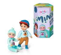 BABY born Minis Online Confezione doppia 5 Henry e Leon 906064 - Bambola da 6.5 cm con effetti di cambio colore e bambola da 7 cm con cappuccio rimovibile - Adatto per bambini da 3+ anni