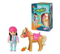 BABY born Minis Playset Club ippico con Kim 906149 - Bambola di 7 cm con accessori e corpo mobile per un gioco realistico - Adatto a bambini dai 3 anni in su