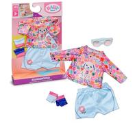 Baby Born Abbigliamento ciclismo con pantaloncini, camicia, occhiali e guanti per bambole da 43 cm