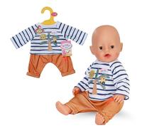 BABY born Outfit con Palme - Maglia a Righe e Pantaloni per Bambole 43 cm - Accessori di Alta qualità