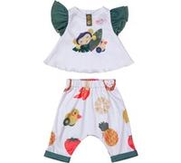 BABY born Completo scimmietta - Maglietta con volant e pantaloni lounge in stile giungla - Accessori di alta qualità per bambole - Abbigliamento adatto per bambole di 43 cm
