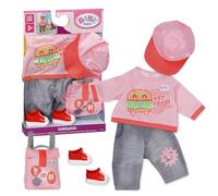 Baby Born Snack Shop - Vestito con cappello, scarpe e zaino per bambole da 43 cm
