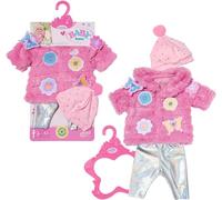 BABY born Set cappotto rosa 833834 - Cappello e leggings rosa per bambole da 43 cm - Bambola non inclusa - Adatto per bambini dai 3 anni in su