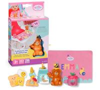 BABY born Set colazione Click & Play per bambole da 43 cm | Funzione Click & Play, alimenti e tovaglietta, adatto a bambole da 43 cm