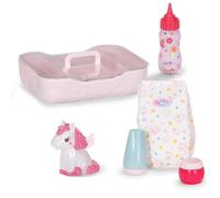 BABY born Set Unicorno della buonanotte con luce notturna e accessori - set per il rituale della nanna della bambola