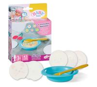 BABY born Set Pappa con Piatto e Cucchiaio | Piatto, cucchiaio e 5 schede pasto, accessori per bambole