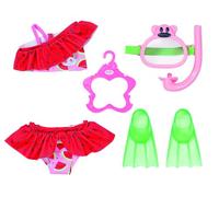 BABY born Set snorkeling con bikini, maschera e pinne per bambole da 43 cm