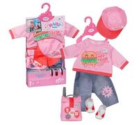 BABY born Snack Shop Outfit, winkelbediende outfit met pet, schoenen en rugzak v