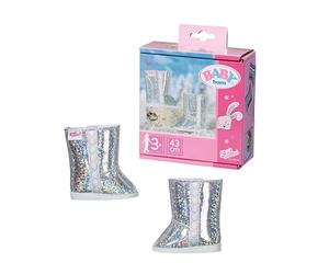BABY born Stivali Invernali alti per Bambole da 43 cm, Facile per mani piccole, il gioco creativo promuove l'empatia e le abilità sociali, Per bambini dai 3 anni in su, Include scarpe con suola bianca