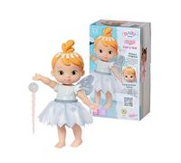 Baby Born Storybook Fatina: Fatina Ice- Bambola Fata da 18 cm con Ali svolazzanti - Include Bambola, Bacchetta Magica, piedistallo, Sfondo e Libretto Illustrato - età: dai 3 Anni in su