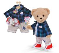 BABY born Teddy Outfit con pantaloni alla moda, maglietta, giacca e scarpe - Accessori di alta qualità per bambole - Abbigliamento adatto per bambole di 43 cm