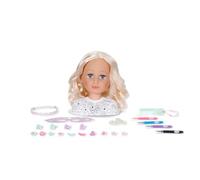 Baby Born Testa per acconciare e dipingere sempre di nuovo grazie ai pennarelli speciali lavabili e oltre 20 accessori