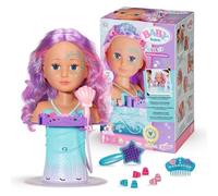 Baby Born Sister Testina di Sirena - per Mani Piccole, Promuove L'Empatia e Le Abilità Sociali - Età: Dai 3 Anni in Su - Include Spazzola per Capelli a Forma di Stella Marina, Cerchietto e Fermagli