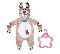 Baby Born Tutina da Renna per Bambole da 43cm-per Mani Piccole, promuove l'empatia e Le abilità sociali-età: dai 3 Anni in su-Include Corna Dorate, Naso Rosso e Guanti, Colore, (515 831700)