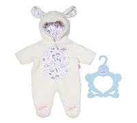BABY born Tuta a forma di pecora con cappuccio e orecchie di pecora, pagliaccetto per bambole da 43 cm, 838853 Zapf Creation