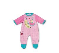 BABY born Tutina rosa - Pigiamino per bambola con dettagli blu e stampa dolce - Abbigliamento per bambole di alta qualità - Accessorio per bambole da 36 cm