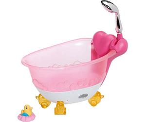 Baby Born Vasca da Bagno, con Cuscino a Forma di Cuore, per Mani Piccole, Promuove L'Empatia e Le Abilità Sociali, per Bambini Dai 3 Anni in Su, Include Paperella di Gomma