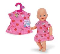 BABY born Vestitino rosa - Abito per bambola con mele e coccinelle - Abbigliamento per bambole - Accessorio per bambole da 36 cm
