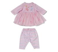 BABY born Vestitino rosa cipria - Abito per bambola con maniche lunghe, gonna in tulle & leggings - Abbigliamento per bambole - Accessorio per bambole da 36 cm