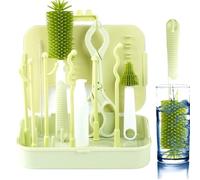 Baby Bottle Cleaning Set | Bottle Brush Set for Baby | Baby Bottle Cleaner Kit | New Born Bottle Cleaning Set, Bottle Brush and Sponge Set, Baby Bottle and Nipple Brush