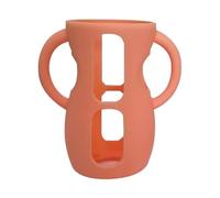 Baby Bottle Sleeve with Handles, Baby Bottle Shock Absorber, Silicone Bottle Protector for Glass, Reusable Baby Bottle Sleeve, Baby Bottle Sleeve for Safe Use, Dishwasher Safe Baby Bottle Sleeve