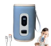 Baby Bottle Warmer Cover, Portable Milk Heat Keeper, 14x8x8cm/5.51x3.15x3.15 Inches Insulation Thermostat for Baby Bottles, Car-Friendly Bottle Storage to Keep Warm