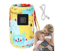 Baby Bottle Warmer - USB Instant Milk Warmer for Baby,Portable Milk Warmer Defroster for Breastmilk & Formula, Constant Temp Control, for Indoor Outdoor Travel