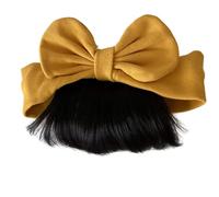 Baby Bowknot Bangs Parrucche per capelli | Lunghe bionde ondulate principessa wigss | Capelli alla moda per abbigliamento quotidiano, servizi fotografici, feste e viaggi al chiuso, feste di compleanno