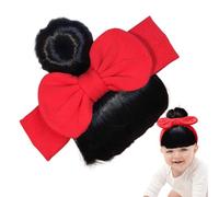 Baby Bowknot Bangs Wigs, Toddler Bangs Wig Hairpiece, Elastic Skin-Friendly Headwear, Cute and Cofortable Design, for Stage Performances, Celebrations, Genitor-Child Gatherings