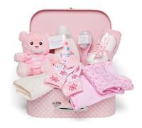 Baby Box Shop - Set Regalo per Neonata, Scatola dei ricordi per Baby Shower con Orsacchiotto di Peluche, Abbigliamento e Accessori