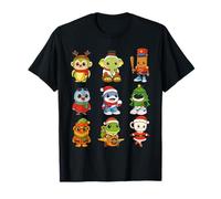 Baby Brainrot Animals Los Dicen Costume di Natale Bambini Carino Maglietta