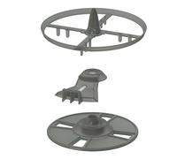 Baby Brezza Formula Pro Advanced - Set di ruote di ricambio per agitatore, coperchio di bloccaggio e rotella dosatrice, parti arancioni, colore: Grigio