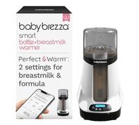 Baby Brezza Safe & Smart - Scaldabiberon elettrico per latte materno + sbrinatore alimentare, universale, adatto a tutti i biberon: vetro e plastica, controllo wireless Bluetooth, bianco, 1 pezzo