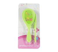 Baby Brush Set, Soft Bristle Hair Brush, 4,92 Inches Cradle Cap Comb, Gentle Scalp Massage, Non Toxics Materials, Ideal for Boys, Girls, Baby Grooming Care