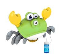 Baby Bubble Machine, Dancing Crab Toy, 9.45x5.63x4.84 inches Interactive Light Up Blower with Music, Crawling Bubble Gadget for, Kids Beach Garden Bath Party Entertainment, Outdoor